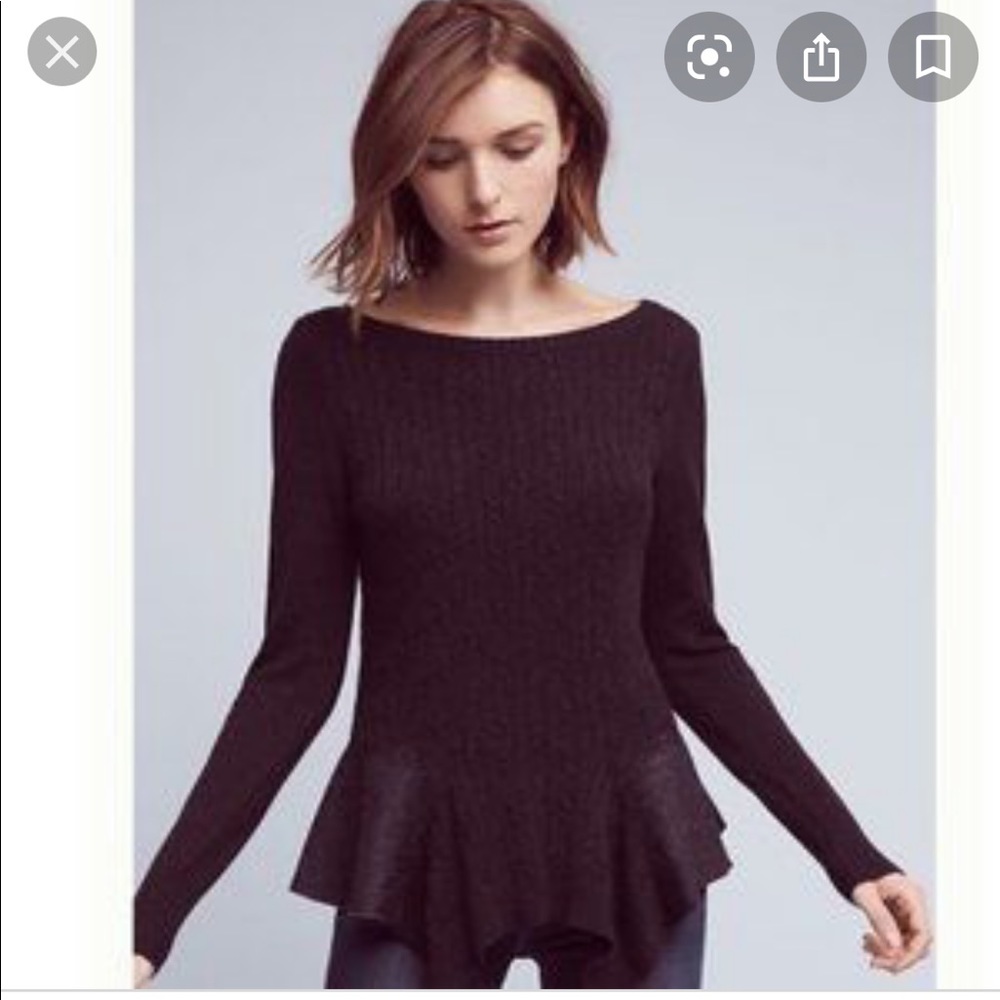 Anthropologie | Burgundy Sweater